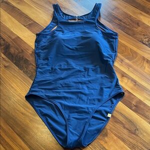 Summersalt High Neck-Open Back Mesh Swimsuit